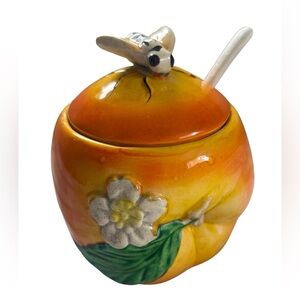 VINTAGE CERAMIC JAM JAR
